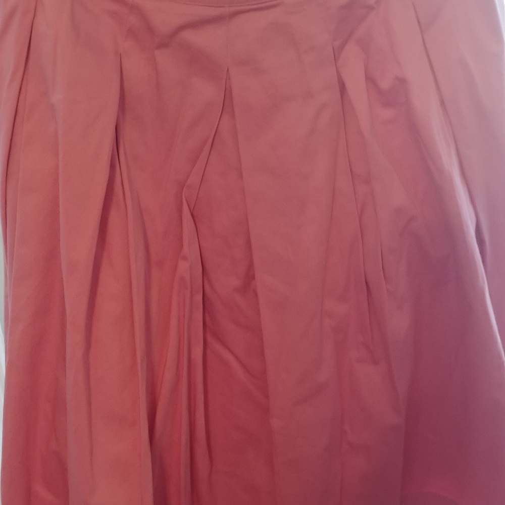Pink Inverted Pleat Skirt